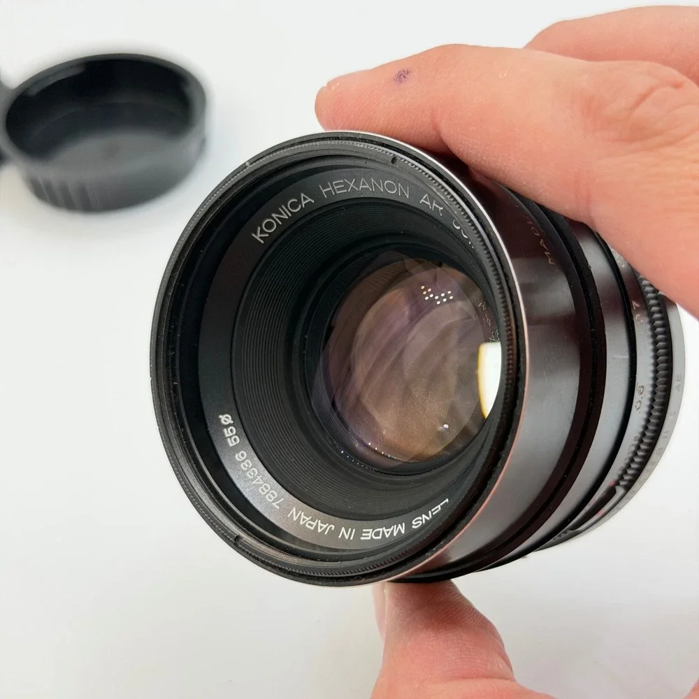 Konica Hexanon AR 50mm f1.7 Prime Lens Manual Focus Vintage Japan SLR Camera